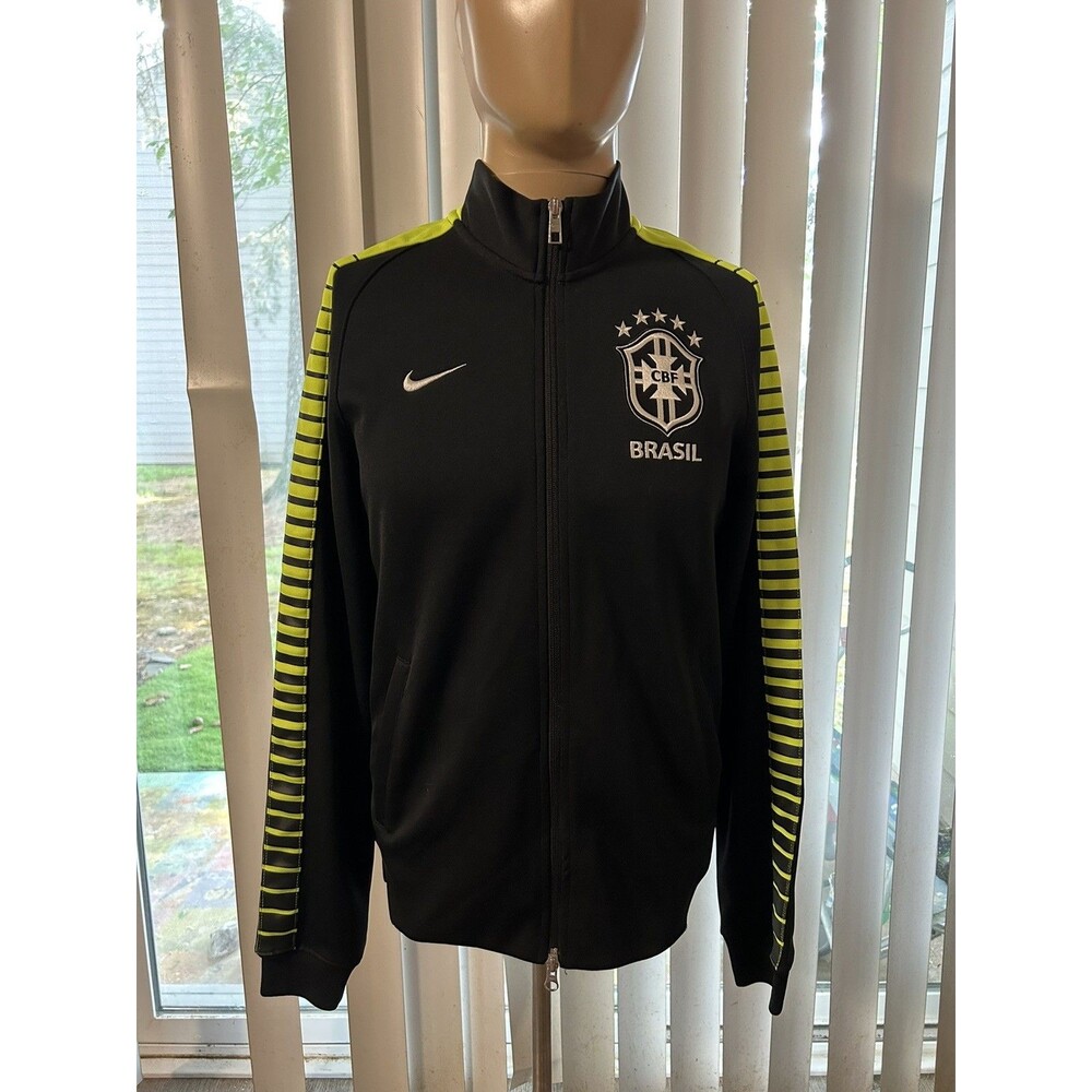 Brazil Football Soccer track Top Jacket Nike Brasil Shirt Jersey Men’s Sz S